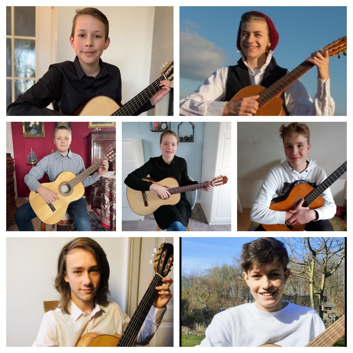 Bild vergrern: Erfolgreiche Teilnehmer "Jugend musiziert" 2021