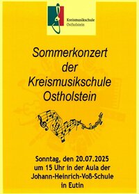 Bild vergrößern: Plakat Sommerkonzert 2025