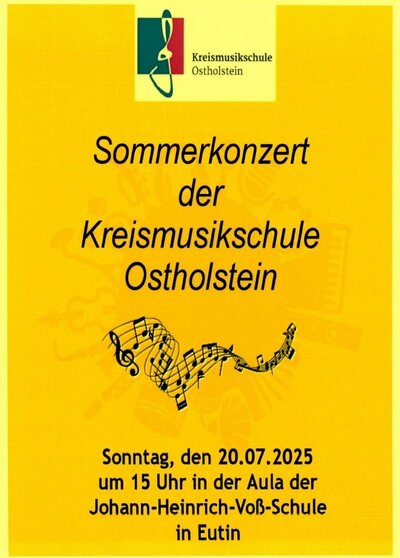 Bild vergrößern: Plakat Sommerkonzert 2025